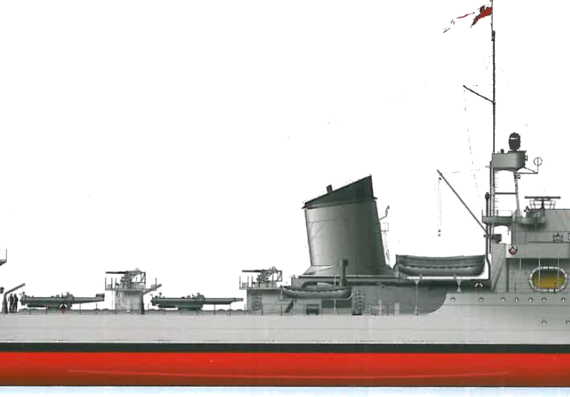 Корабль ORP Blyskawica [Destroyer] (1939) - чертежи, габариты, рисунки